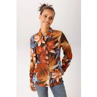 Aniston CASUAL Hemdbluse mit großflächigen Blättern und Blüten bedruckt - NEUE KOLLEKTION
