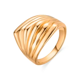 Luxenter Ring mit 18 Karat Gelbgold-Finish – Rorrie