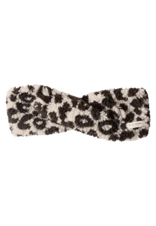 Street One - Teddy-Stirnband mit Leo-Muster auburn brown - Gr. - ONE SIZE