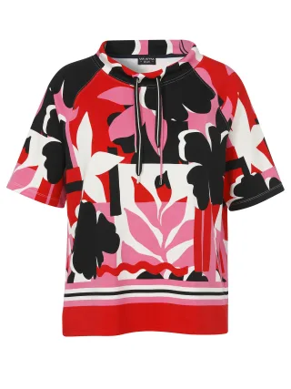 VIA APPIA DUE - Sweatshirt Rundhals 1/2 Arm Raglan pink multicolor - Gr. - 52