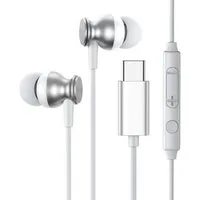 JOYROOM kabelgebundene In-Ear Kopfhörer mit Fernbedienung, USB-C Silber In-Ear-Kopfhörer