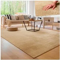 Paco Home Teppich Cadiz 630, rechteckig, Höhe: 14 mm, Uni-Farben, besonders weich, waschbar, auch als Läufer erhältlich