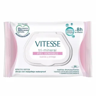 Tri-mineral Piel Sensible Toallitas Desmaquillantes