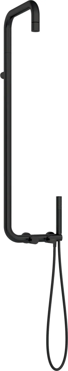 Neuesbad Serie 600 Duschsystem mit Thermostatarmatur, schwarz matt NB1DENQS_N4XT1