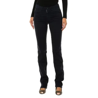 Lange Hose aus Stretchgewebe 6Y5J75-5N22Z Frau