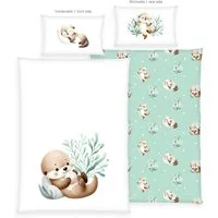 Baby Best Babybettwäsche Schnuffel-Otter, Renforcé, 2 teilig, Wendebettwäsche