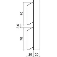 Woodtex Sichtschutzelement Sichtschutzzaun Rhombus Kiefer KDI braun