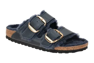 Birkenstock Arizona Shearling Pantolette 1023139 Blue Midnight
