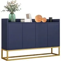 SOFTWEARY Sideboard Breite 120 cm (120/30/80 cm), Wohnzimmerschrank, Mehrzweckschrank