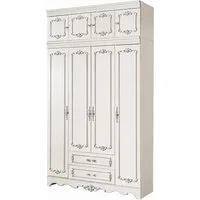 JVmoebel Kleiderschrank Eleganter Barockstil Kleiderschrank aus hochwertigem Holz (1-St) Made in Europa