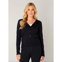 Base Level Strickjacke Yvon mit V-Ausschnitt