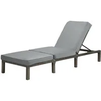 SVITA Gartenliege PEACH, 1 St., Gartenliege, Polyrattan, Lounge Design, Garten Garnitur