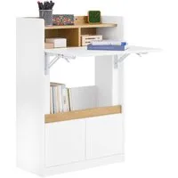 SoBuy Regal-Schreibtisch FWT109, Gaming Tisch Kleiner Computertisch Bürotisch für Homeoffice, Schreibtisch klappbar Computertisch mit Ablagen Arbeitstisch