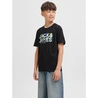 Jack & Jones Junior Rundhalsshirt JJGEPLAS TEE SS CREW NECK JNR Baumwolle, regular fit