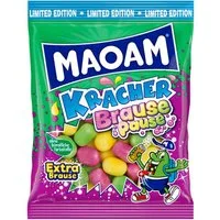 MAOAM Süßigkeit, Maoam Kracher Brause Pause Kaubonbons mit Brausepulverfüllung 200g