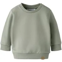Name It Sweatshirt NBNTAKKI für Mädchen und Jungen mit Druckknopf und Stretch unifarben, casual, regular fit, Baumwollmix, Rundhals
