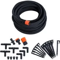 ESTEXO Tropfschlauch Perlschlauch Gartenschlauch 30 m Schlauch Set Bewässerungsschlauch