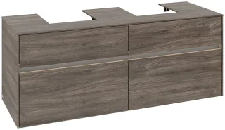Villeroy & Boch Waschtischunterschrank Collaro C103B0 1400x548x500mm mit Beleuchtung Stone Oak C103B0RK