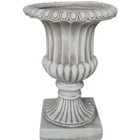 HTI-Living Pflanzkübel Pflanzkübel Athene Antik Hellgrau (Stück, 1 St., 1 Pflanzkübel), Gartendeko Polyresin