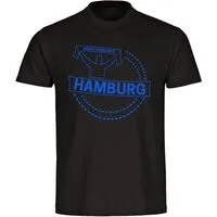 multifanshop T-Shirt Herren Hamburg - Meine Fankurve - Männer