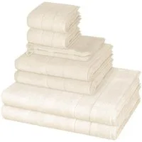 Cawö Handtuch Set Noblesse, Walkfrottee (Spar-Set, 8-St), 2 X Wasch- 2 X Gäste- 2 X Dusch- 2 X Handtuch im Set - Baumwolle