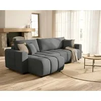 OTTO home Ecksofa YLVAA L-Form, 241 cm/Schlafsofa (132/200)-OTTO. Verlässliche Qualität, Bettkasten, Tonnentaschen-Federkern, Feinstruktur weich