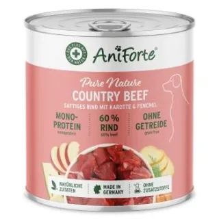 AniForte Nassfutter Rind mit Karotte 6x800 g