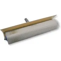 DEWEPRO Bodenlegerkelle Stachelwalze mit Spritzschutz 500mm breit, Stachellänge 31mm