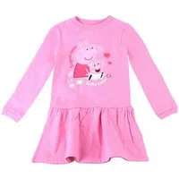 Cerdá Sweatkleid Peppa Wutz Mädchen Langarmkleid Gr. 98 -116 cm