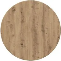 vidaXL Tischplatte Tischplatte Ø 60 x 1,5 cm Rund Holzwerkstoff Artisan-Eiche (1 St)
