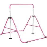 COSTWAY Turnreck, Klappbare Gymnastikstange mit rutschfester Basis