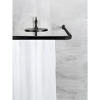 SCHÖNER WOHNEN-Kollektion Vorhangschiene »Jete«, mit Bohren, verschraubt, Aluminium, Kunststoff, Winkel-Duschvorhangschiene, Aluminium, mit 16 Vorhanggleitern