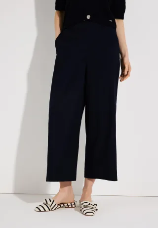 MORE & MORE - Baumwoll/Stretch Culotte blau - Gr. - 38