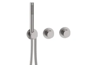 Herzbach MODUL7 Thermostat-Farbset 2/3 Verbraucher Edelstahl, 70.702001.1.09 70.702001.1.09