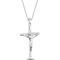 Elli Kette mit Anhänger mit Anhänger Kreuz Jesus Kruzifix Schmuck Geschenk 925 Silber