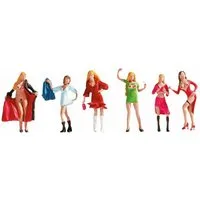 NOCH Dekofigur Leichte Damen, Figuren-Set H0 Maßstab 1:87, handko