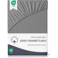 PTY HOME Spannbettlaken Premium Spannbettlaken Baumwollmischung für Boxspringbett und Topper, Gummizug: Rundum, (1 Stück), PREMIUM atmungsaktiv, hautfreundlich, elastische Spannbettlaken