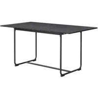 B&D home Esstisch LIO, Metallgestell schwarz oder weiß, ausziehbar, 4-6 Personen