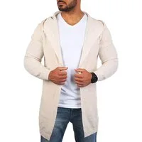 CARISMA Cardigan Herren leichte Herren Feinstrick Weste Strickjacke lange Passform 7717 in Unifarbe