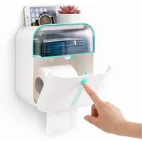 Creliv Toilettenpapierhalter 3-in-1 – Ablage, Schublade & Handyhalter