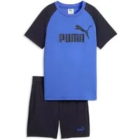 PUMA Trainingsanzug ESS No.1 Logo Poly Tee and Shorts Set B NAVY BLAZER