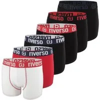 riverso Boxershorts Herren Retroshorts RIVJONNY Unterhosen (Vorteilspack, 6-St) Basic Boxer mit Stretch