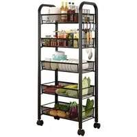 GarveeMore Standregal 1 Metall Küche Rack Haushalt Bodenstehende Multi-Layer