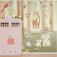 LITTLE DUTCH Vliestapete Fairy Garden, glatt, neutral, (1 St), 280x300cm (LxB) ca. 8,4m2
