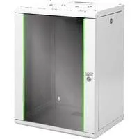 483-mm-Wandschrank, 16 HE, IT-Schrank hellgrau, 16 Höheneinheiten