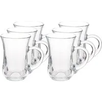 Pasabahce Gläser-Set Pasabahce 55411 Keyif Teegläser mit Henkel 145ml transparent 6 Stück