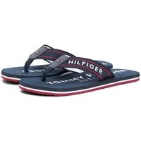 Tommy Hilfiger SPORTY HILFIGER BEACH SANDAL Zehentrenner Sommerschuh, Strandschuh, Flats mit Logoschrifzug