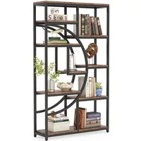 Tribesigns Bücherregal Raumteiler, Standregal mit 9 Ebenen, 175 x 95 x 30 cm