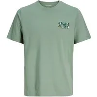 Jack & Jones T-Shirt JJGEPLAS Tee SS Crew Neck mit Markenschriftzug auf der Vorderseite