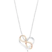 Amor Kette mit Anhänger Herz mit Infinity/Unendlichkeitsschleife